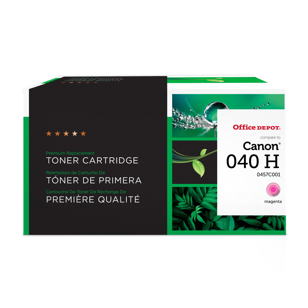 Office Depot Remanufactured Magenta High Yield Toner Cartridge Replacement For Canon 040H, OD040HM