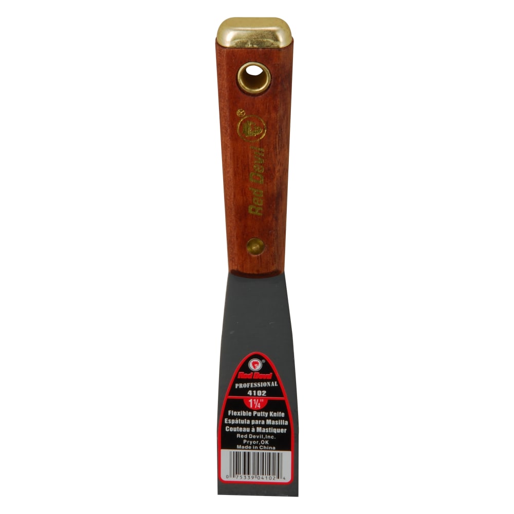 Red Devil 4100 Pro Series Putty Knife, 1-1/4in Width, Flexible