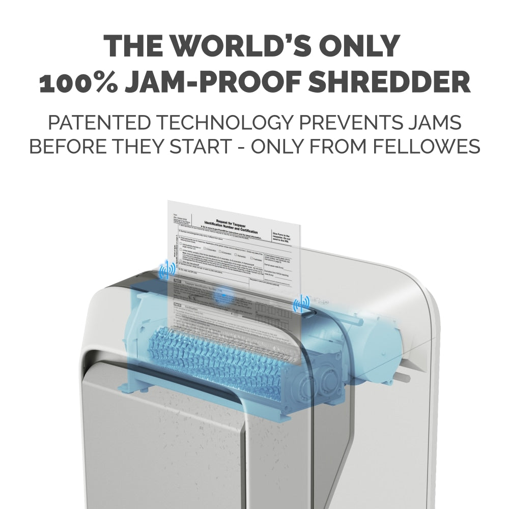 Fellowes Powershred LX210 100% Jam Proof Micro-Cut 16-Sheet Shredder, White, 5015301