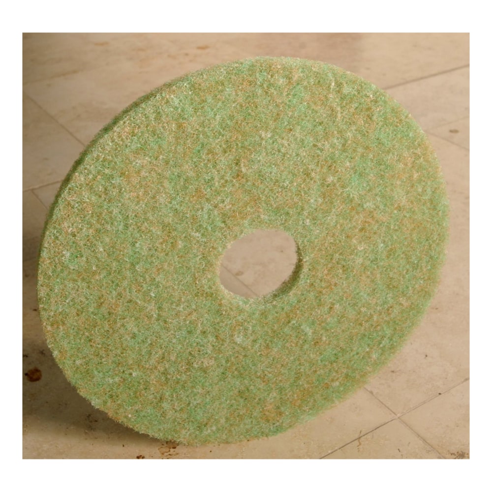 3M 5000 TopLine Autoscrubber Floor Pads, 17in, Green, Pack Of 5 Pads