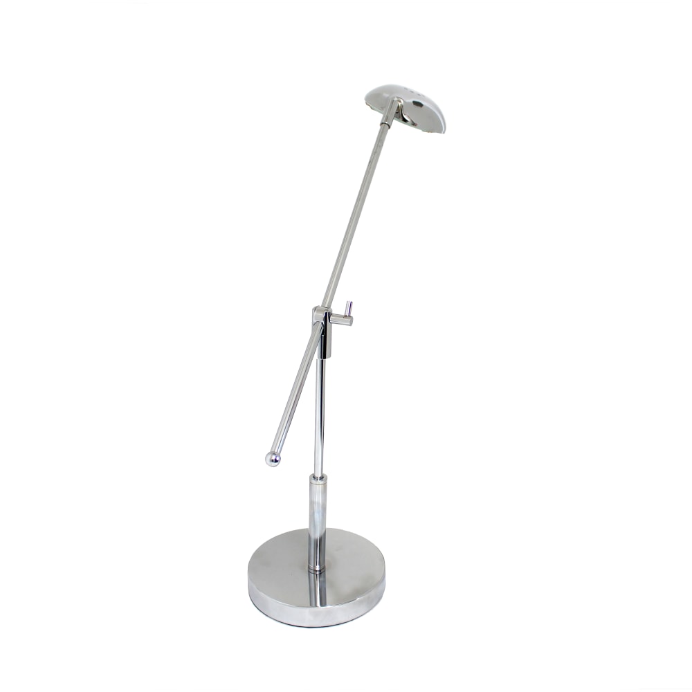 Simple Designs 3W Balance Arm LED Desk Lamp with Swivel Head, 21inH, Chrome