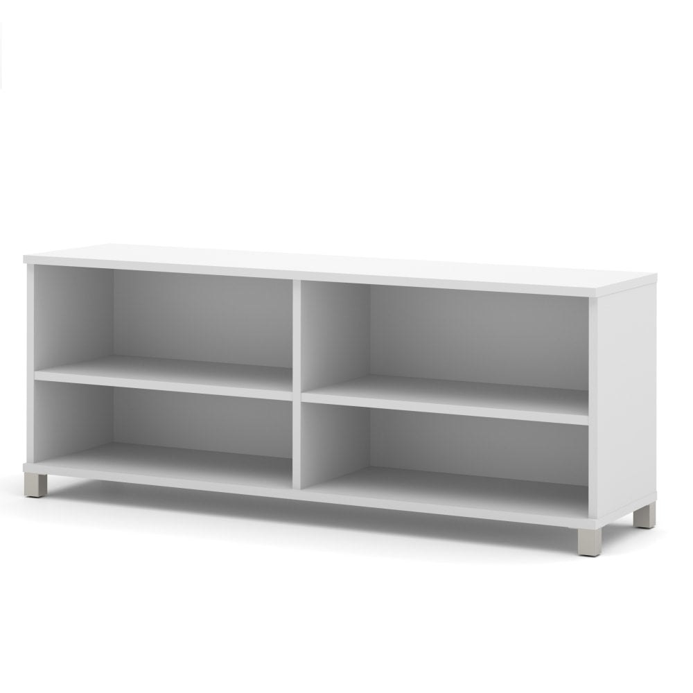 Bestar Pro-Linea 72inW Computer Desk Credenza, White