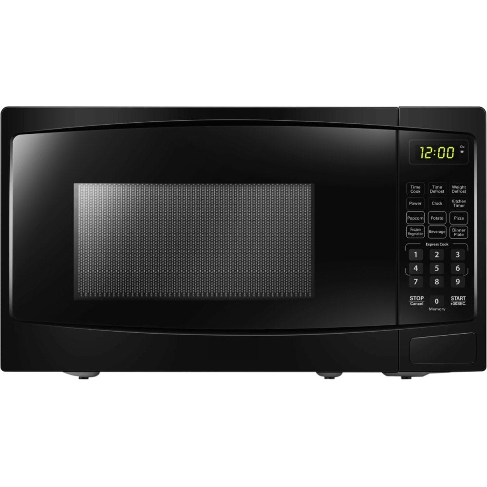 Danby 0.9 cuft Black Microwave - 0.9 ft³ Capacity - Microwave - 10 Power Levels - 900 W Microwave Power - 10.60in Turntable - 120 V AC - 15 A Fuse - Countertop - Black