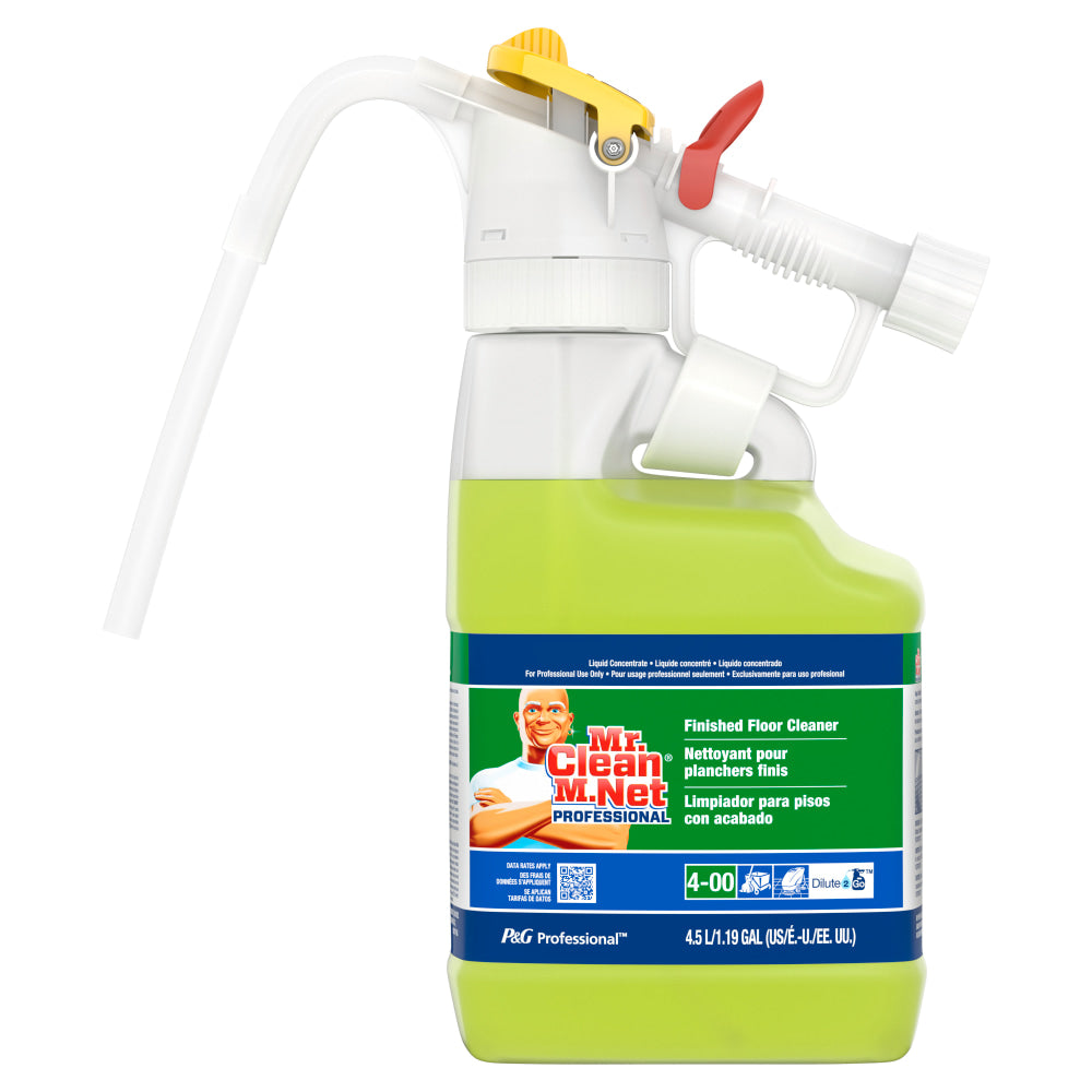 Mr. Clean Professional Dilute 2 Go Finished Floor Cleaner, 4.5 L, Green