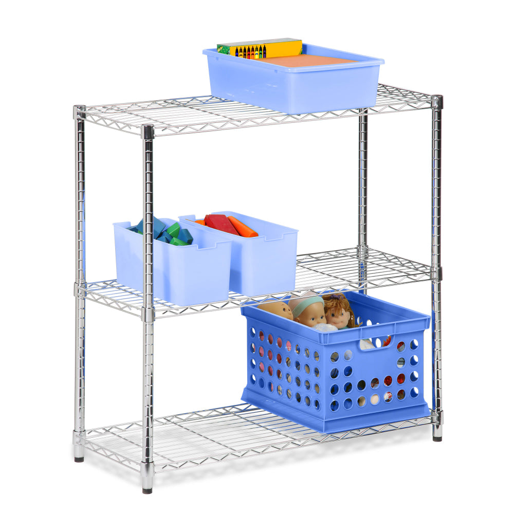 Honey-Can-Do Urban - Trolley - 3 shelves - steel - chrome