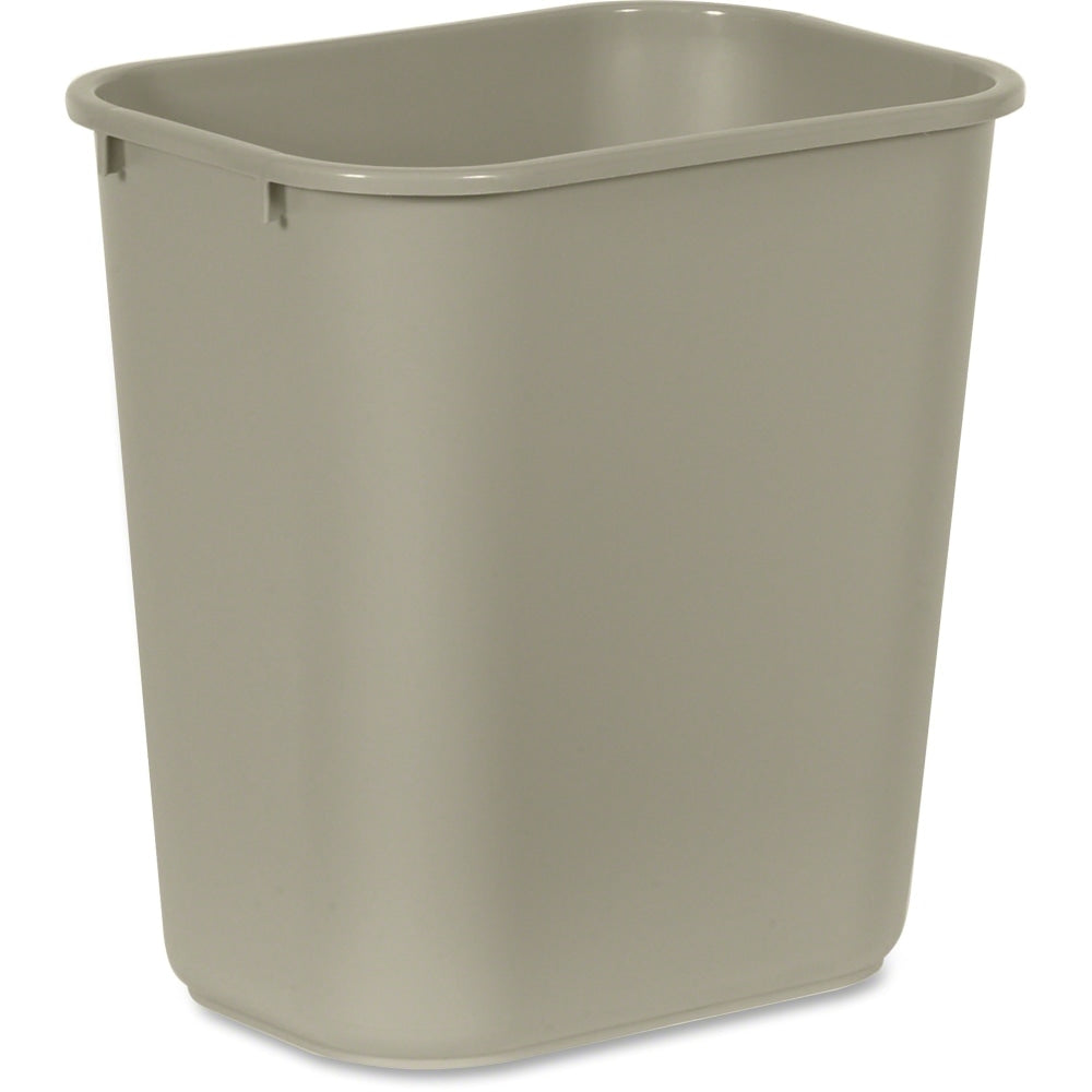 Rubbermaid Durable Polyethylene Wastebasket, 7 Gallons (26.5L), Beige