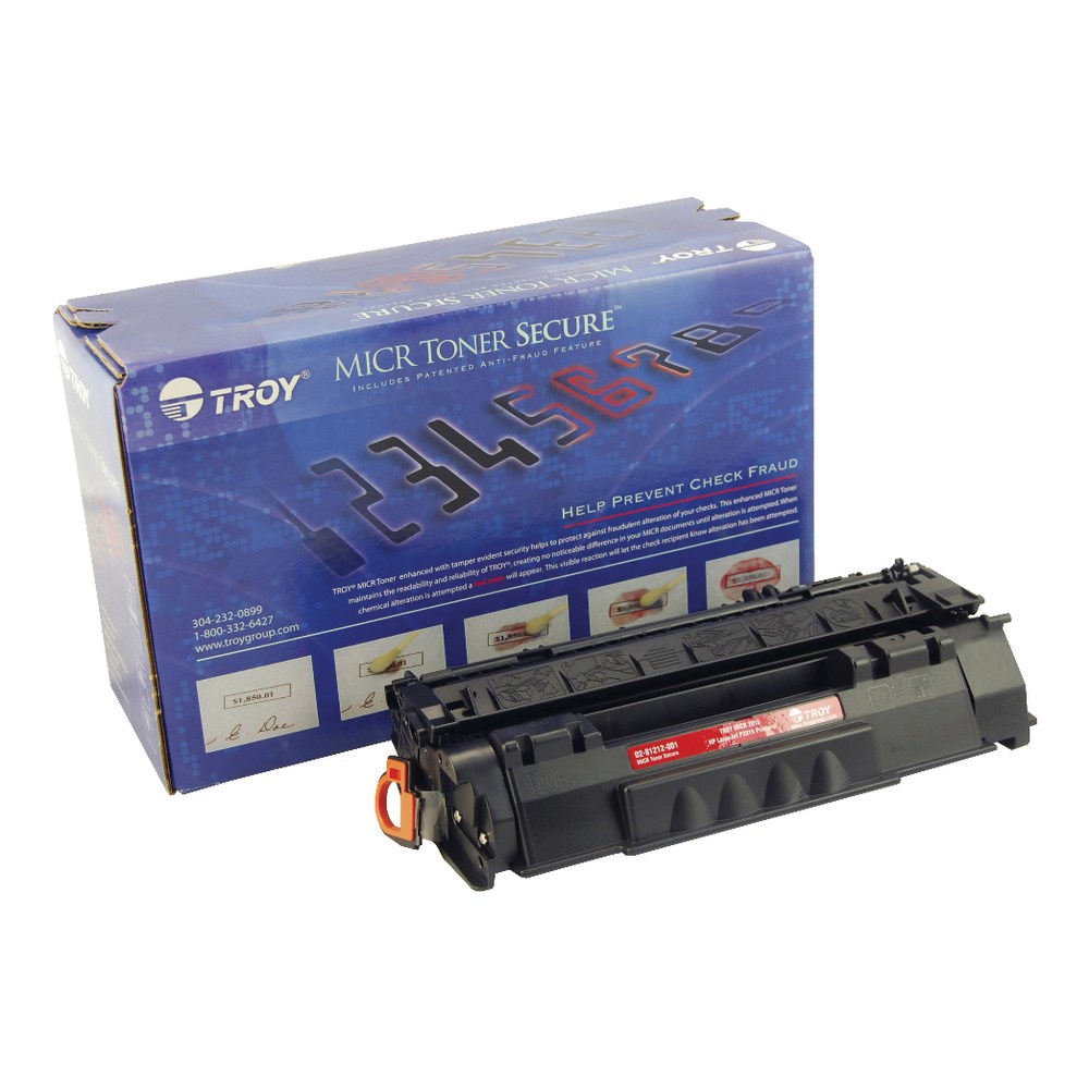 Troy Remanufactured Black Toner Cartridge Replacement For HP 53A, Q7553A, TRS0281212001