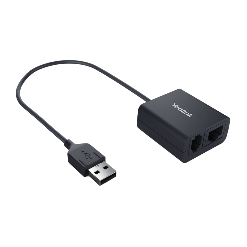 Yealink EHS40 USB Headset Adapter, Black, YEA-EHS40