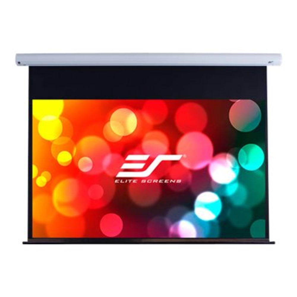 Elite Screens Saker Series SK120XHW-E20 - Projection screen - ceiling mountable, wall mountable - motorized - 110 V - 120in (120.1 in) - 16:9 - MaxWhite FG - white enamel