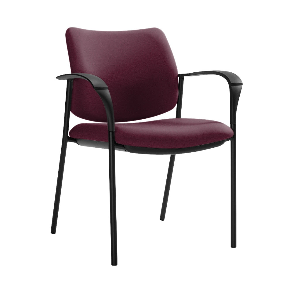 Global Sidero Armchair, 32inH x 25 1/2inW x 24inD, Vermilion/Black