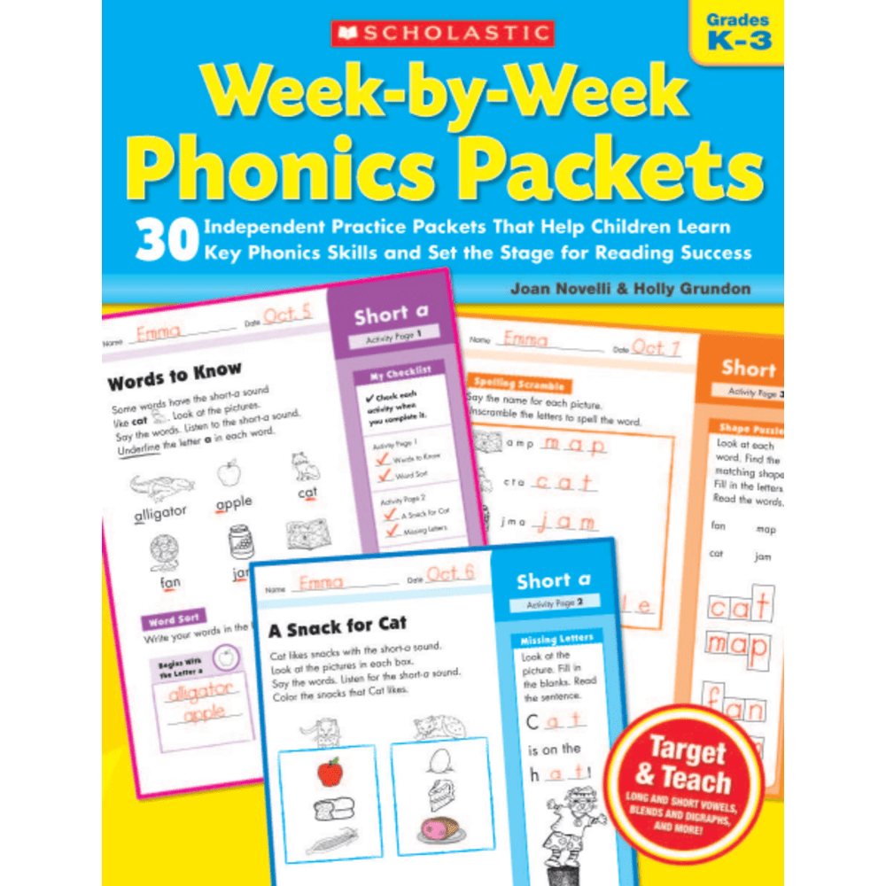 Scholastic Week-By-Week Phonics Packets