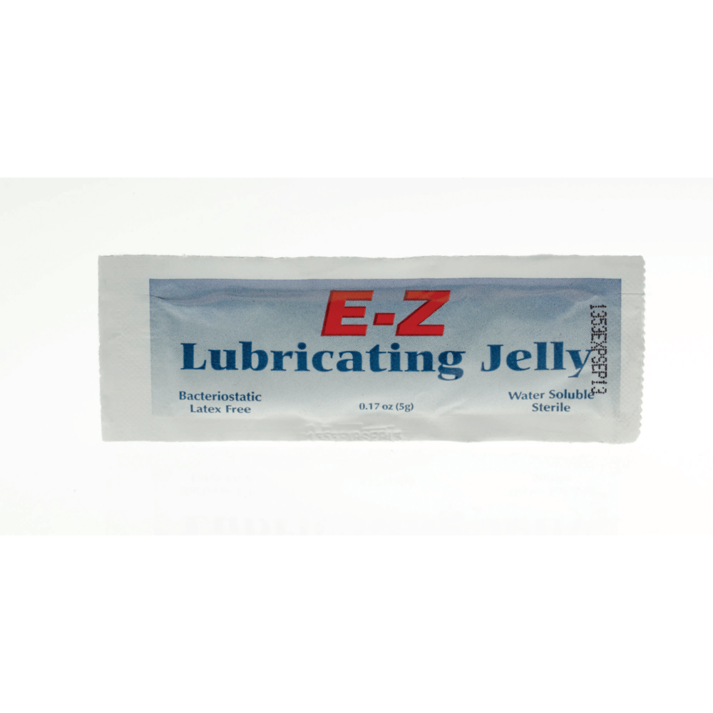 Medline Sterile Lubricating Jelly, 0.17 Oz, Clear, Box Of 150 Packs