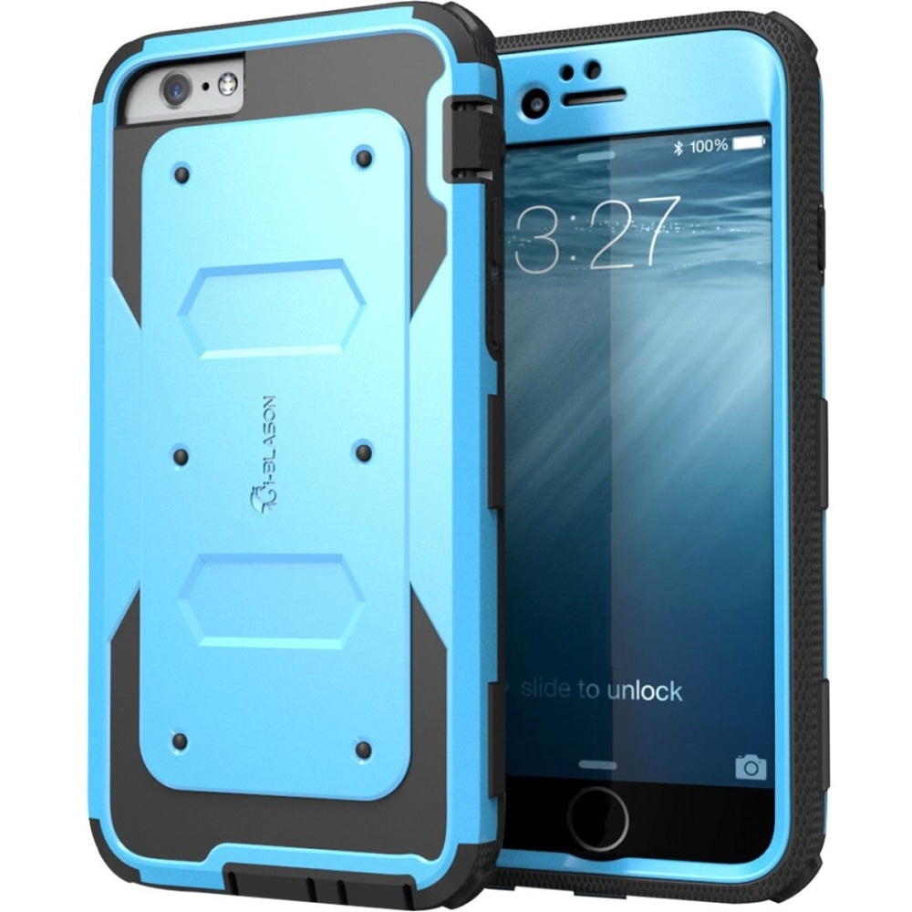 i-Blason iPhone 6S & 6 Armorbox Dual Layer Full Body Protective Case - For Apple iPhone 6, iPhone 6s Smartphone - Blue - Shock Absorbing, Impact Absorbing, Stress Resistant, Drop Resistant - Polycarbonate, Thermoplastic Polyurethane (TPU)