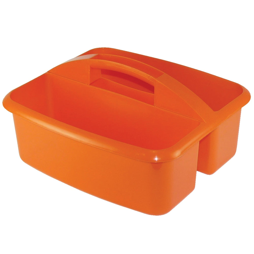 Romanoff Products Large Utility Caddy, 6 3/4inH x 11 1/4inW x 12 3/4inD, Orange, Pack Of 3