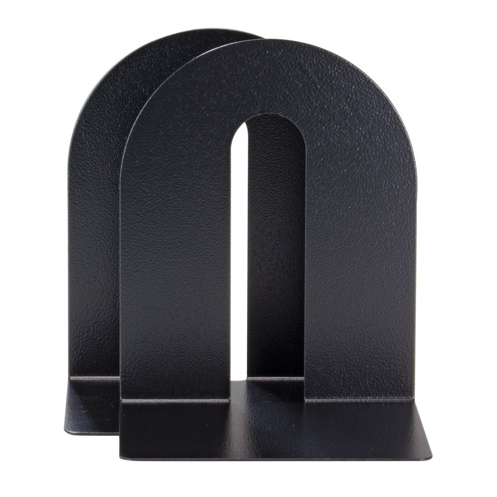 Officemate OIC Magnetic Heavy-Duty Bookends, 10in x 8in x 8in, Black, Set Of 2