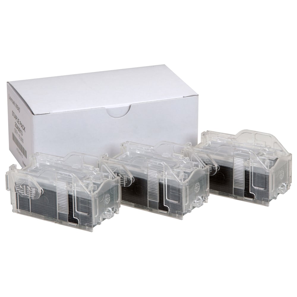 Lexmark 25A0013 Copier Staples, 5,000 Staples Per Cartridge, Box Of 3 Cartridges