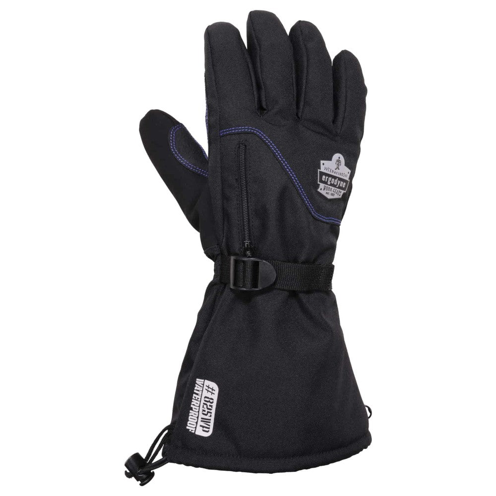 Ergodyne ProFlex 825WP Thermal Waterproof Winter Work Gloves, 2X, Black