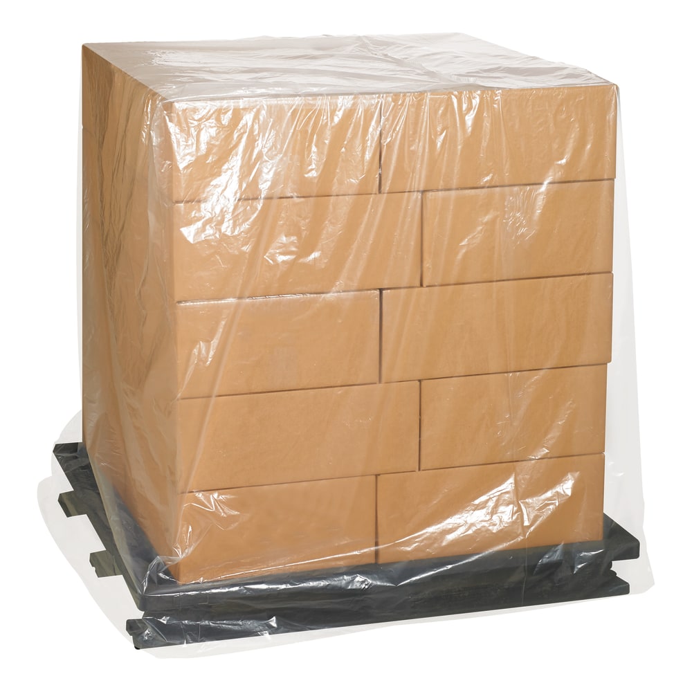 Partners Brand 4 Mil Clear Pallet Covers 48in x 42in x 66in, Box of 25