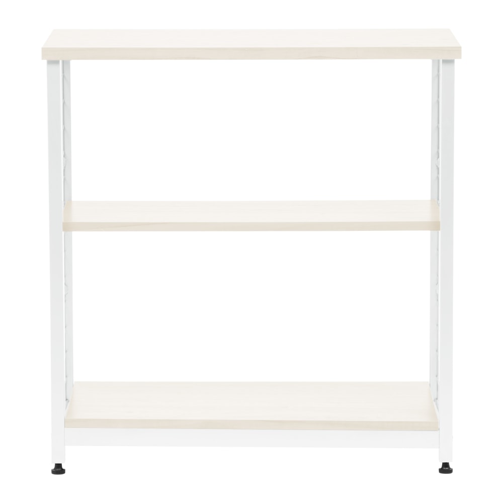 IRIS 32inH 2-Tier Wide Open Mesh-Shelf, White