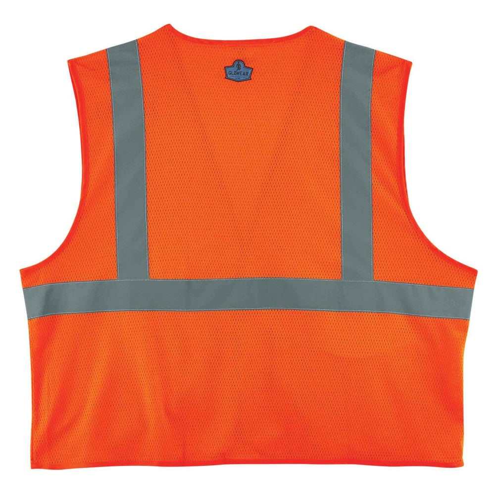 Ergodyne GloWear Safety Vest, Mesh 8220HL, Type R Class 2, 2X/3X, Orange