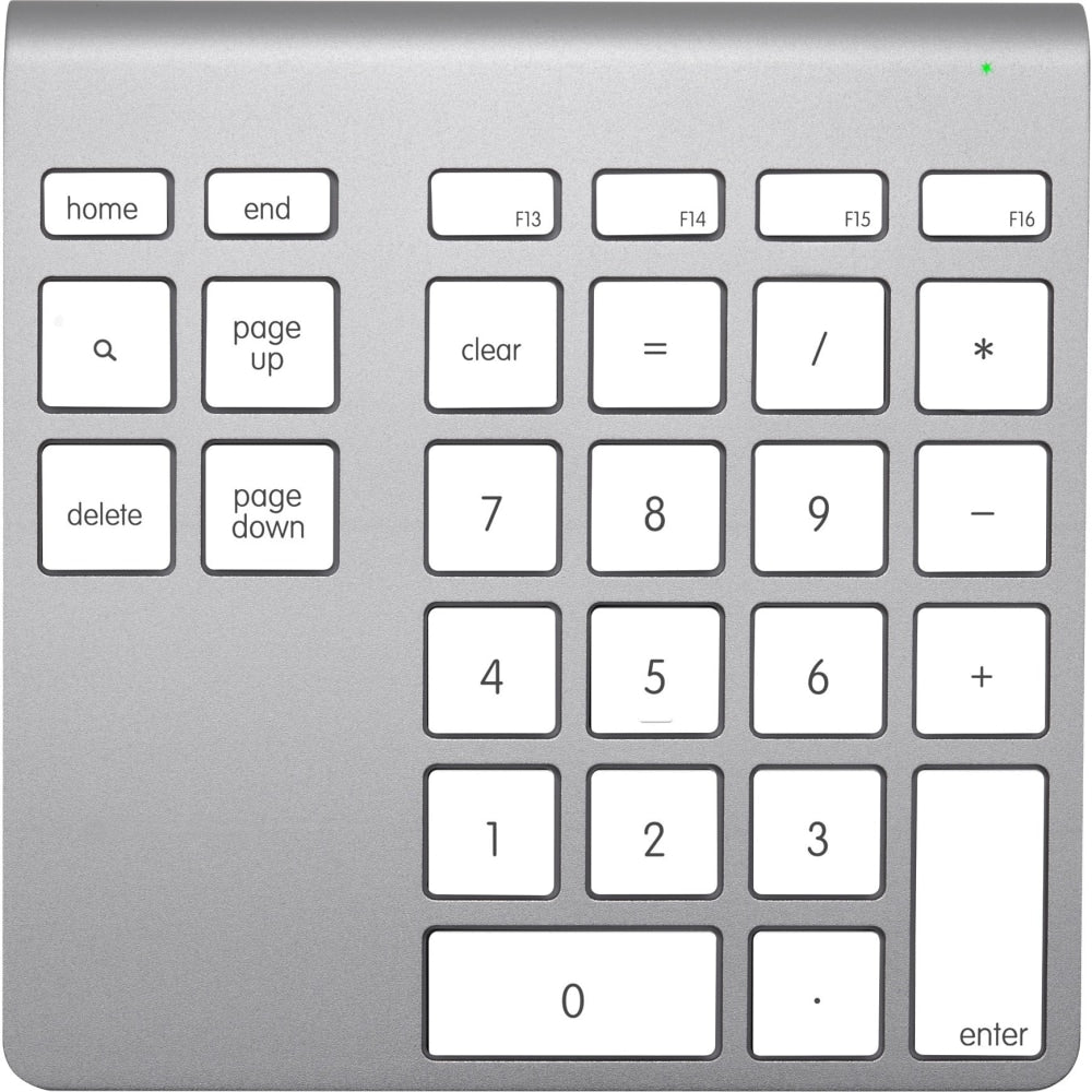 Belkin YourType Bluetooth Wireless Keypad - Wireless Connectivity - Bluetooth - 28 Key - Notebook, Desktop Computer, Server - Mac