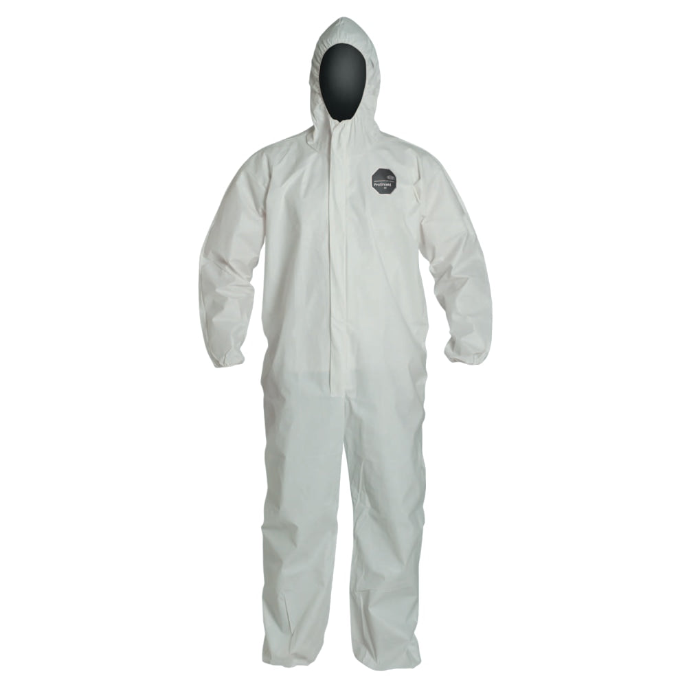 DuPont ProShield NexGen Coveralls With Attached Hood, 3XL, White, Pack Of 25