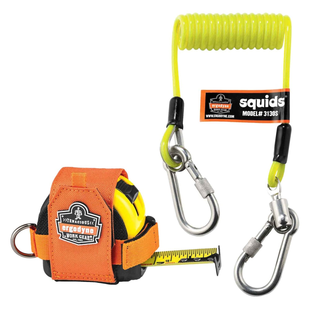 Ergodyne Squids 3190 Tape Measure Tethering Kit, 2 Lb, Black