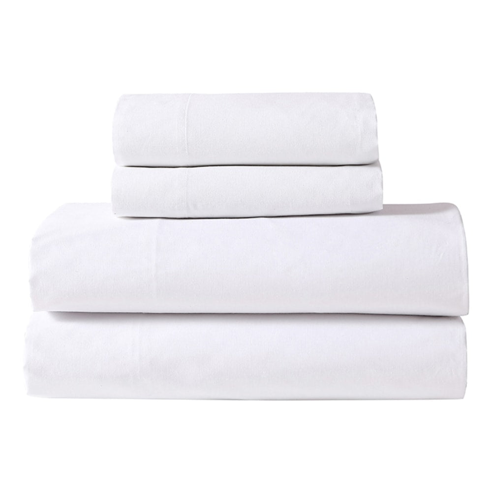 1888 Mills Lotus Extra-Deep Queen Fitted Sheets, 60in x 80in x 15in, White, Pack Of 24 Sheets