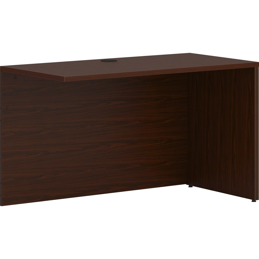 HON Mod 48inW Desk Return Shell Credenza, Mahogany