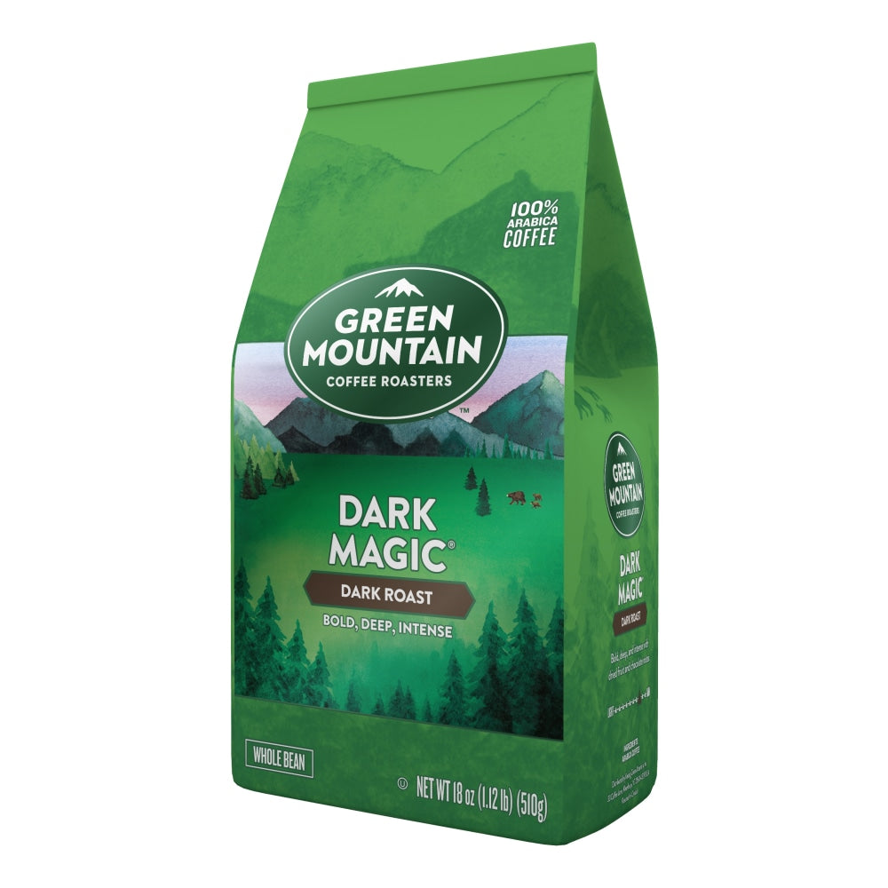 Green Mountain Coffee Whole Bean Coffee, Dark Roast, Dark Magic, 18 Oz Per Bag