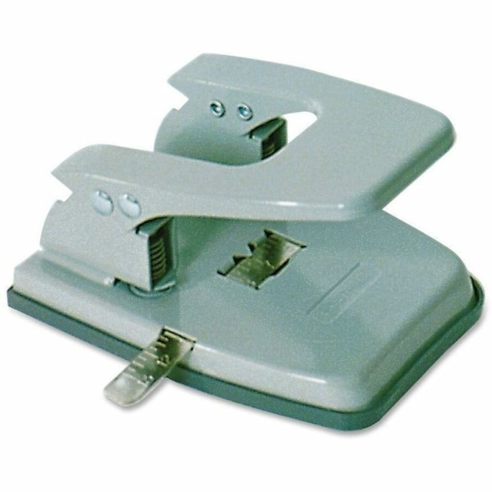 2-Hole Punch, 1/4in Holes, Gray (AbilityOne 7520-00-224-7589)