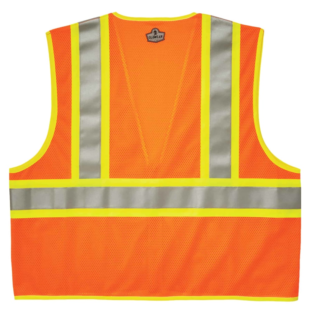 Ergodyne GloWear Safety Vest, 2-Tone 8230Z, Type R Class 2, 2X/3X, Orange