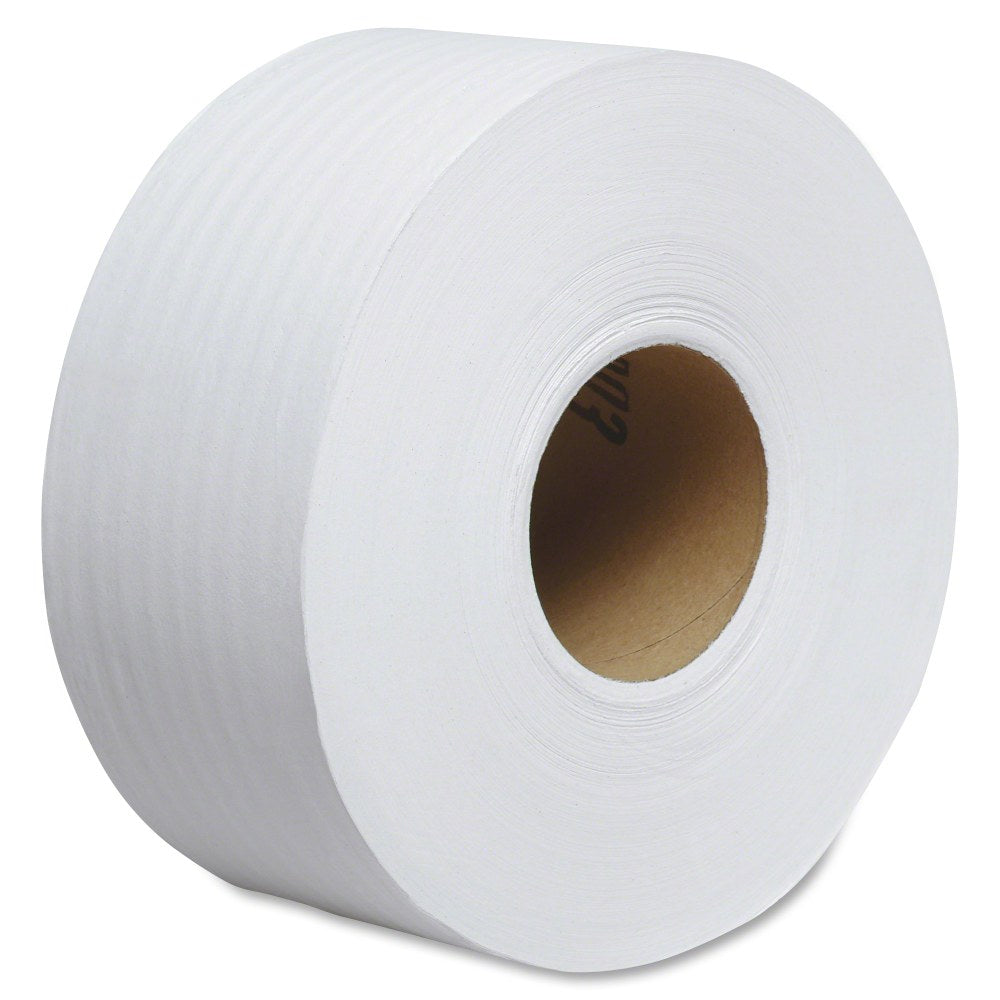 Scott JRT Jr. Jumbo 1-Ply Toilet Paper, 2000' Roll, 100% Recycled, 3,380 Sheets Per Roll, Case Of 12 Rolls