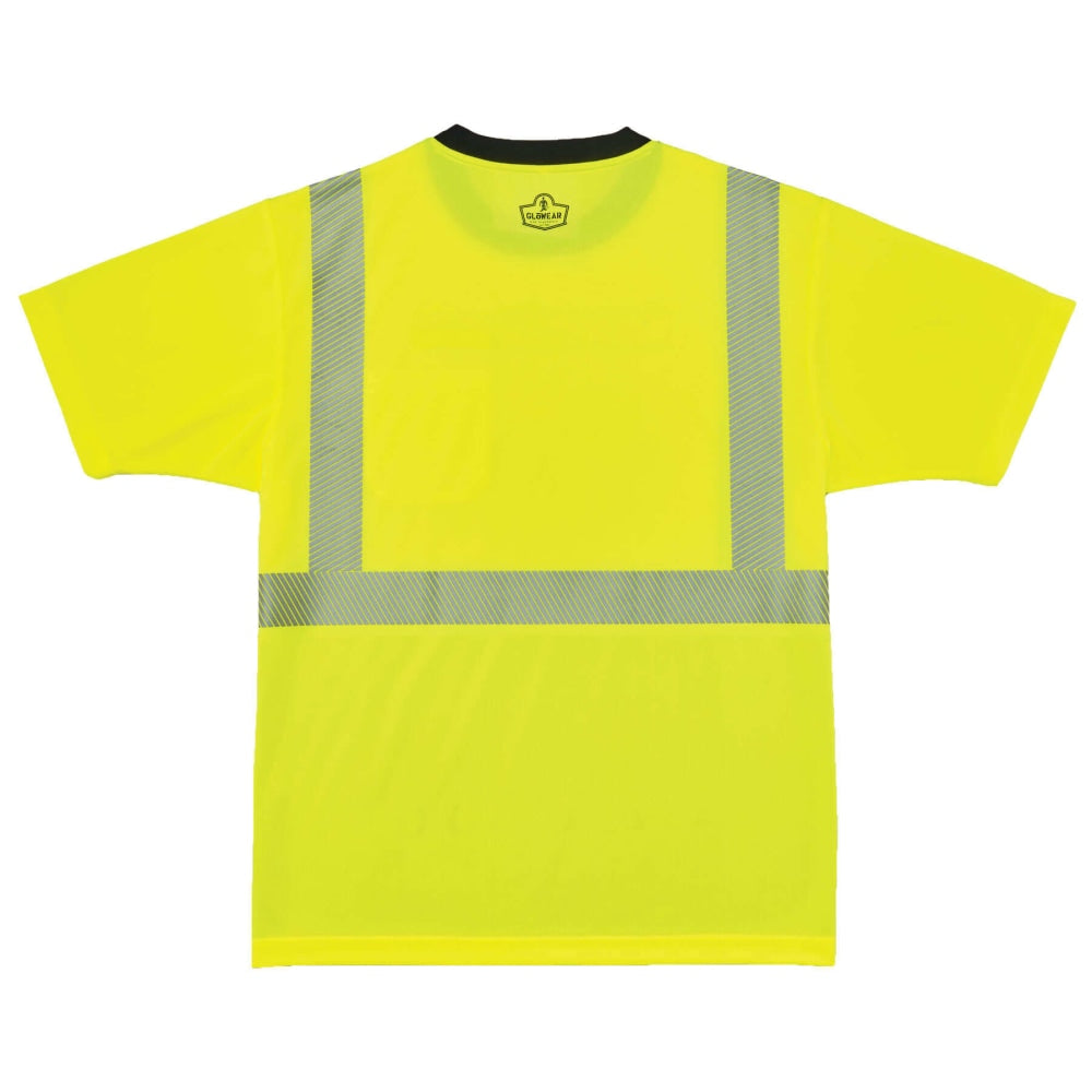 Ergodyne GloWear 8280BK Type R Class 2 Performance T-Shirt, Medium, Lime