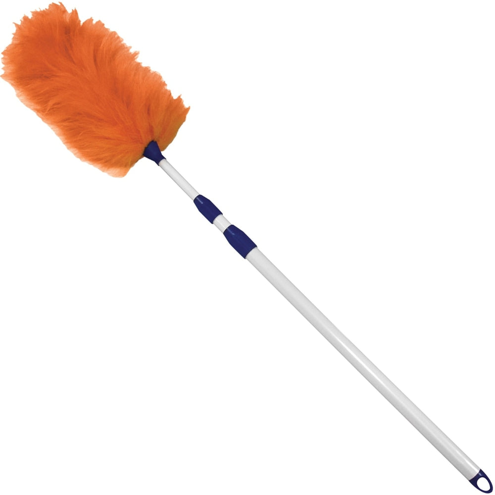 Impact Adjustable Lambswool Duster - 60in Overall Length - White Handle - 1 Each - Assorted, Multi