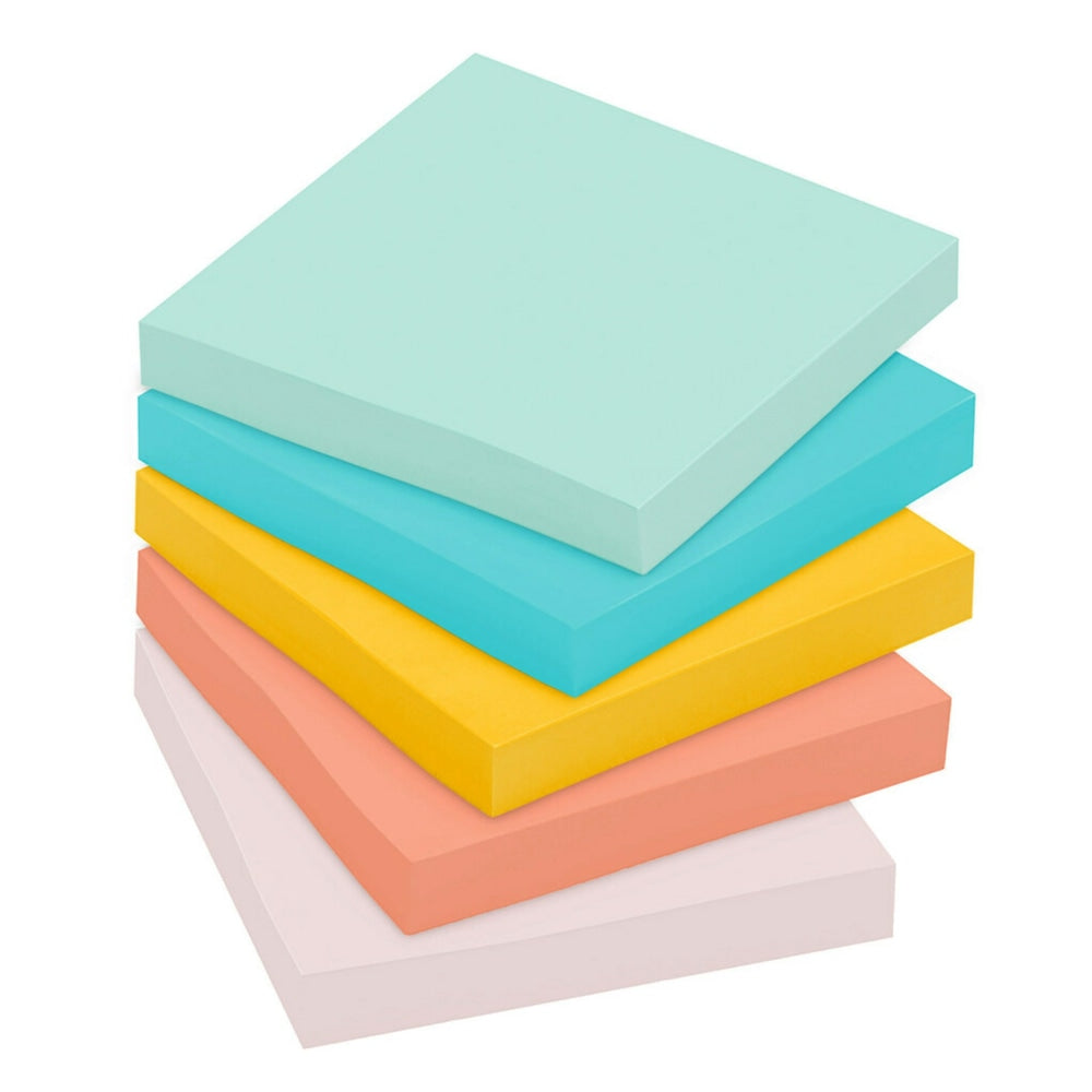 Post-it Notes, 3in x 3in, Beachside Cafe, Pack Of 24 Pads