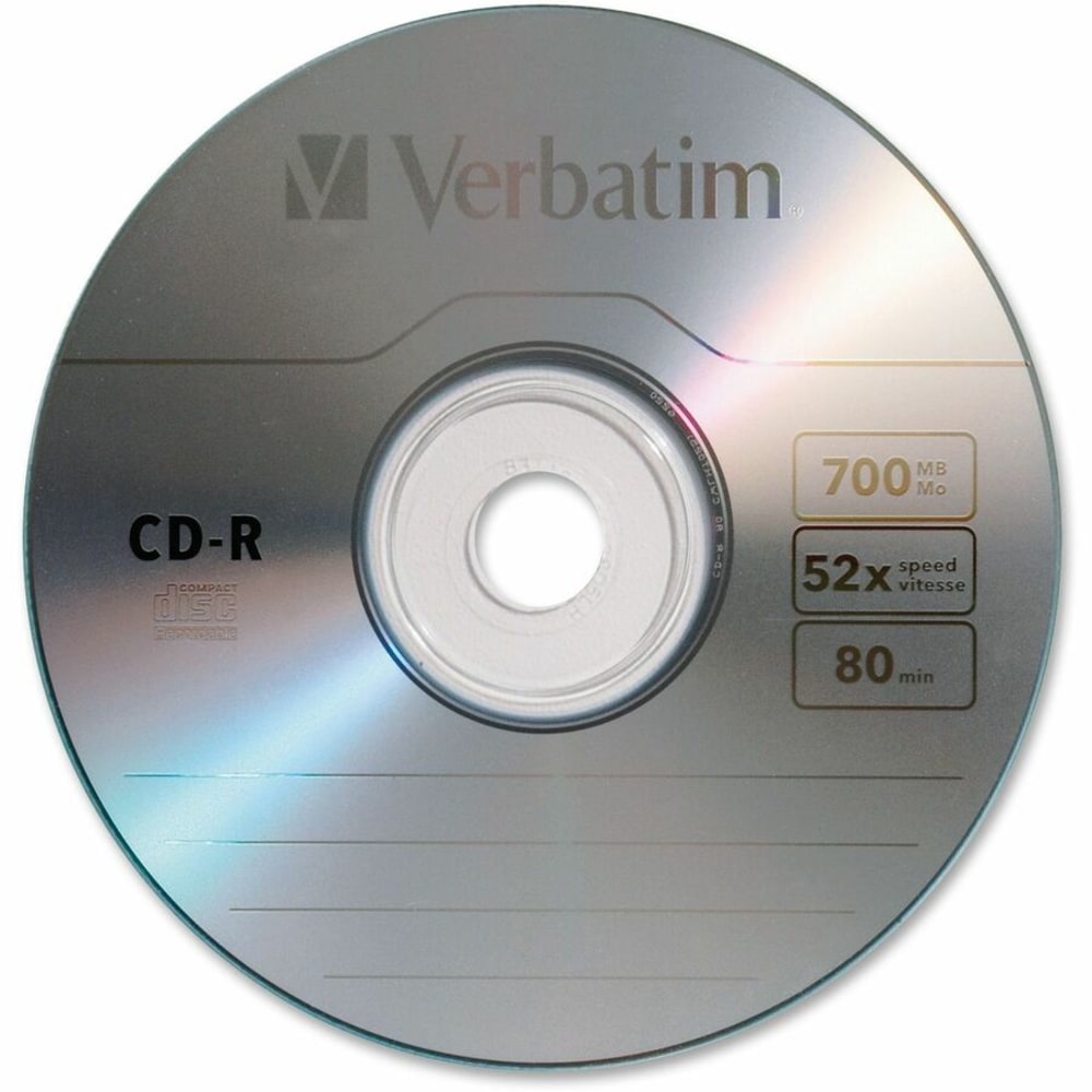 Verbatim CD-R Spindle, 700MB, Pack of 50