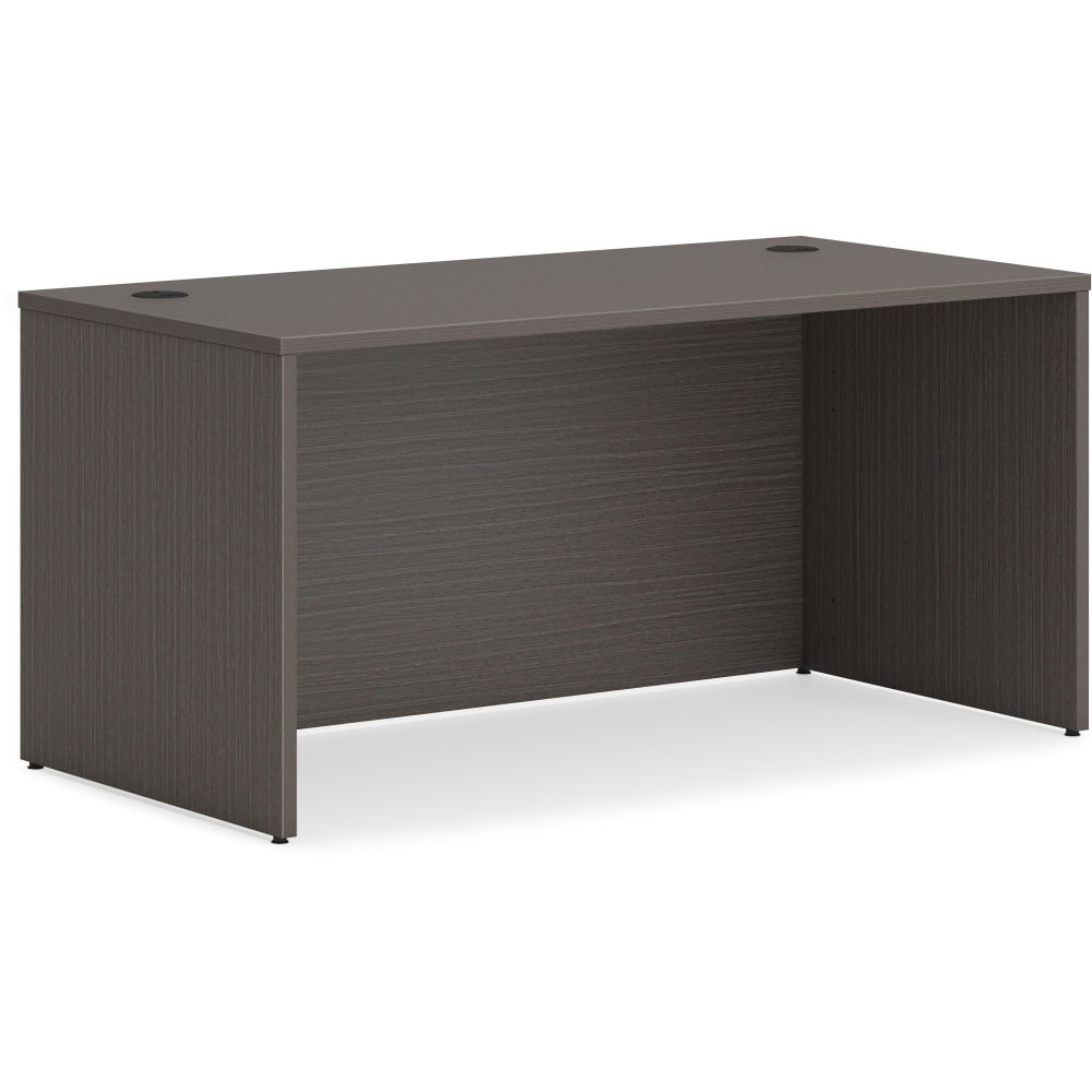 HON Mod 60inW Rectangle Desk Shell, Slate Teak