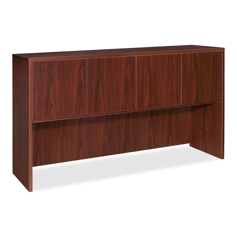 Lorell Essentials Series Hutch, 48inW, Mahogany