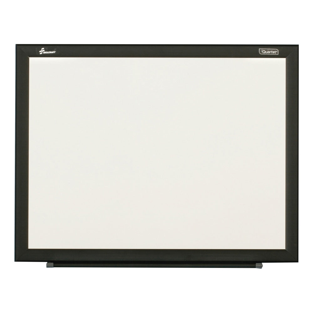 SKILCRAFT Dry-Erase Whiteboard, 24in x 18in, Aluminum Frame With Black Finish (AbilityOne 7110 01 651 1293)