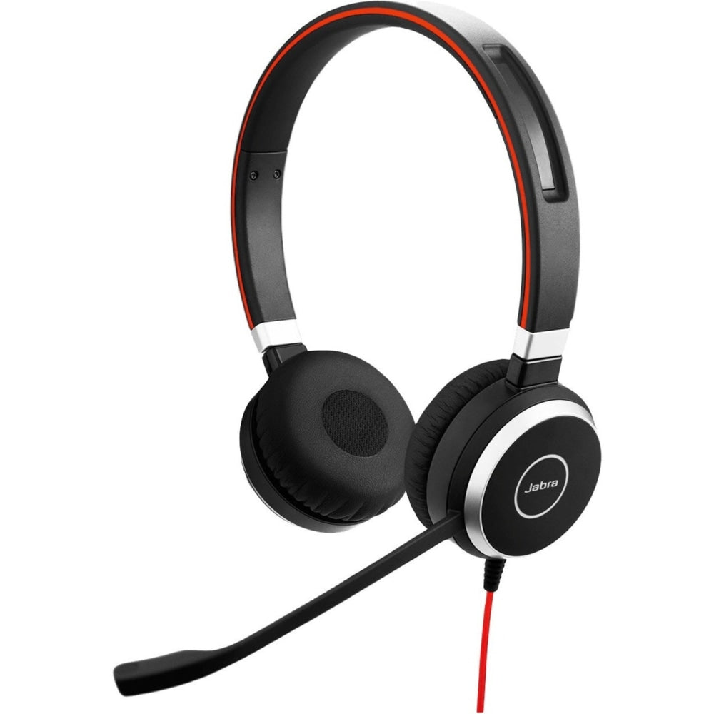 Jabra EVOLVE 40 MS Headset - Stereo - USB Type C - Wired - 32 Ohm - 150 Hz - 7 kHz - Over-the-head - Binaural - Supra-aural - Electret, Condenser, Uni-directional Microphone - Noise Canceling