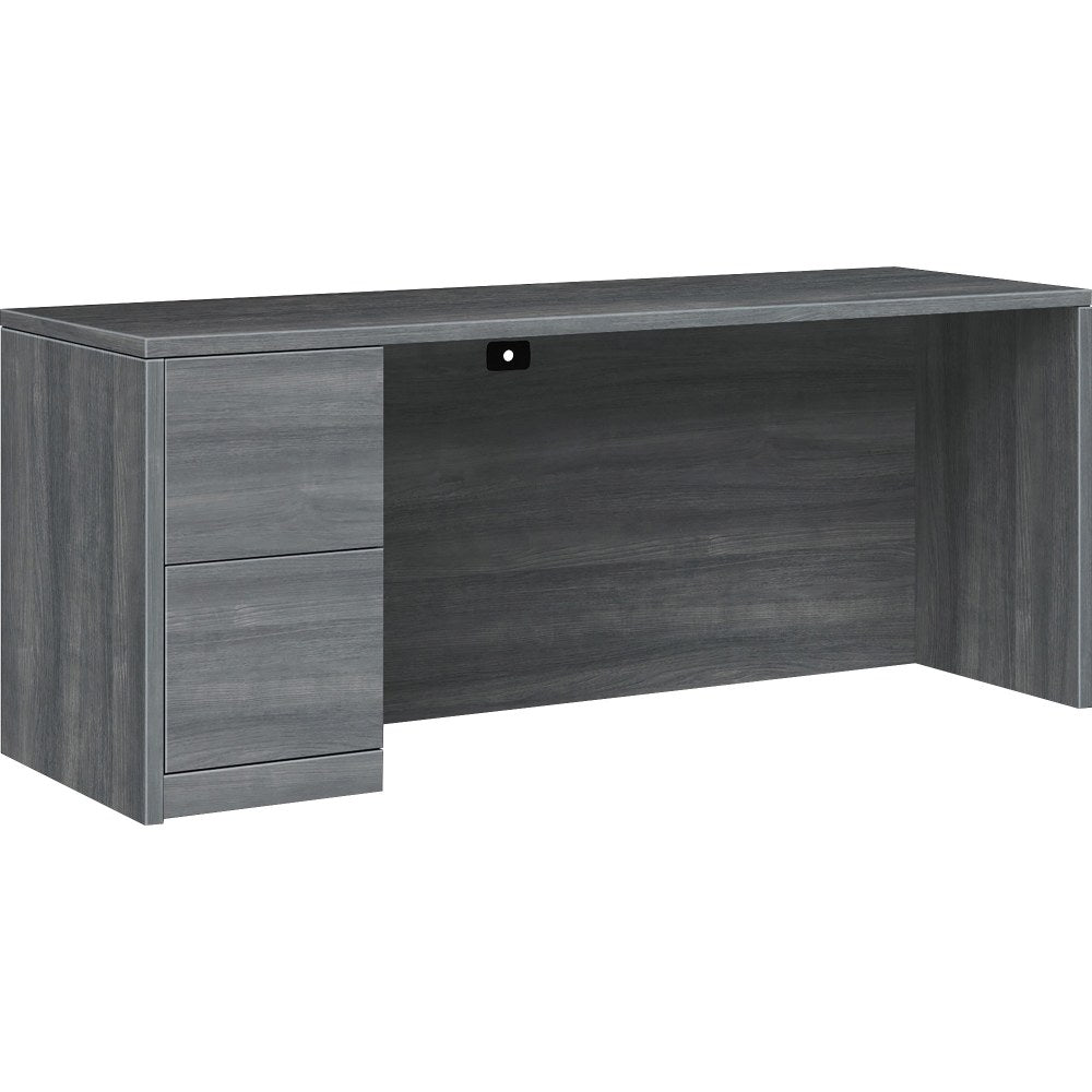 HON 10500 H105904L Pedestal Credenza - 72in x 24in29.5in - 2 x File Drawer(s)Left Side - Finish: Sterling Ash