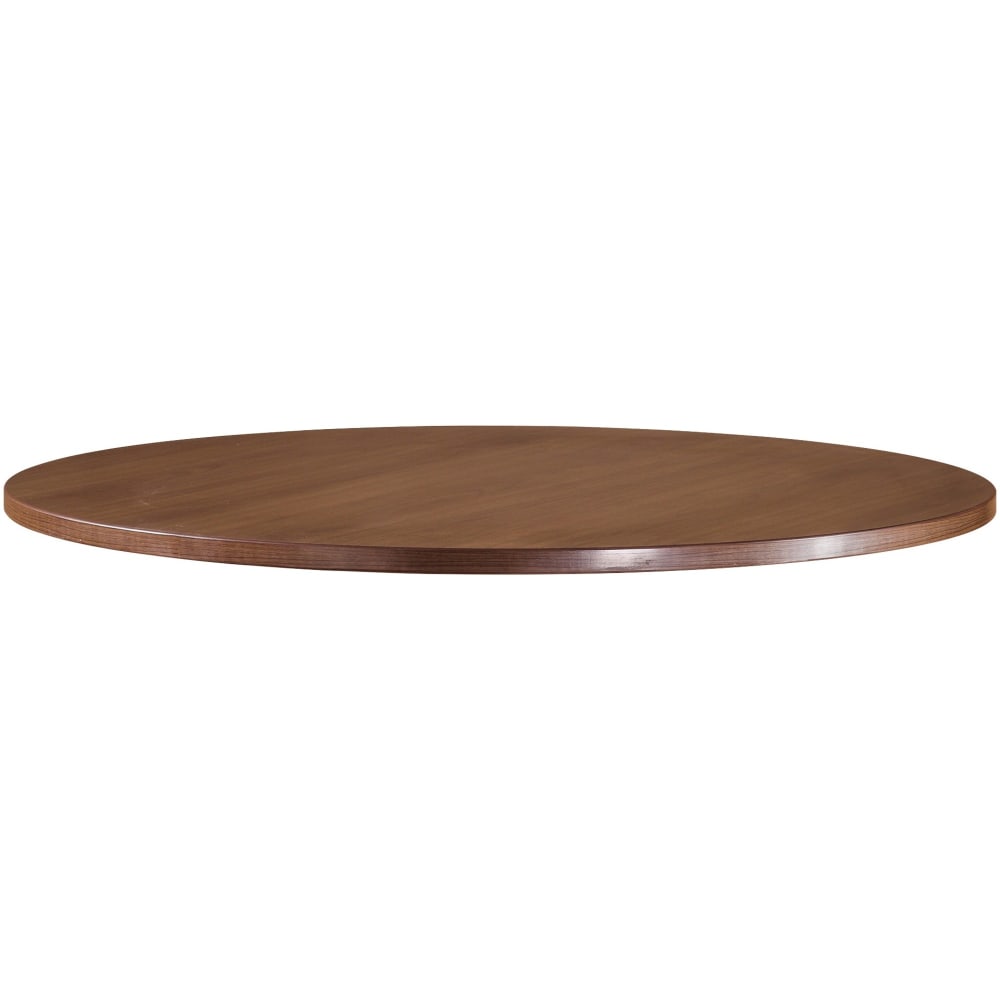 Lorell Essentials Series Laminate Round Table Top, 42inD, Walnut