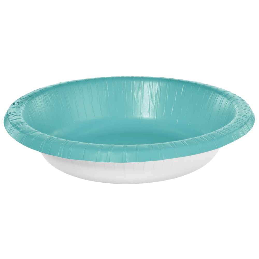 Amscan Paper Bowls, 20 Oz, Robin's Egg Blue, 20 Bowls Per Box, Case Of 5 Boxes