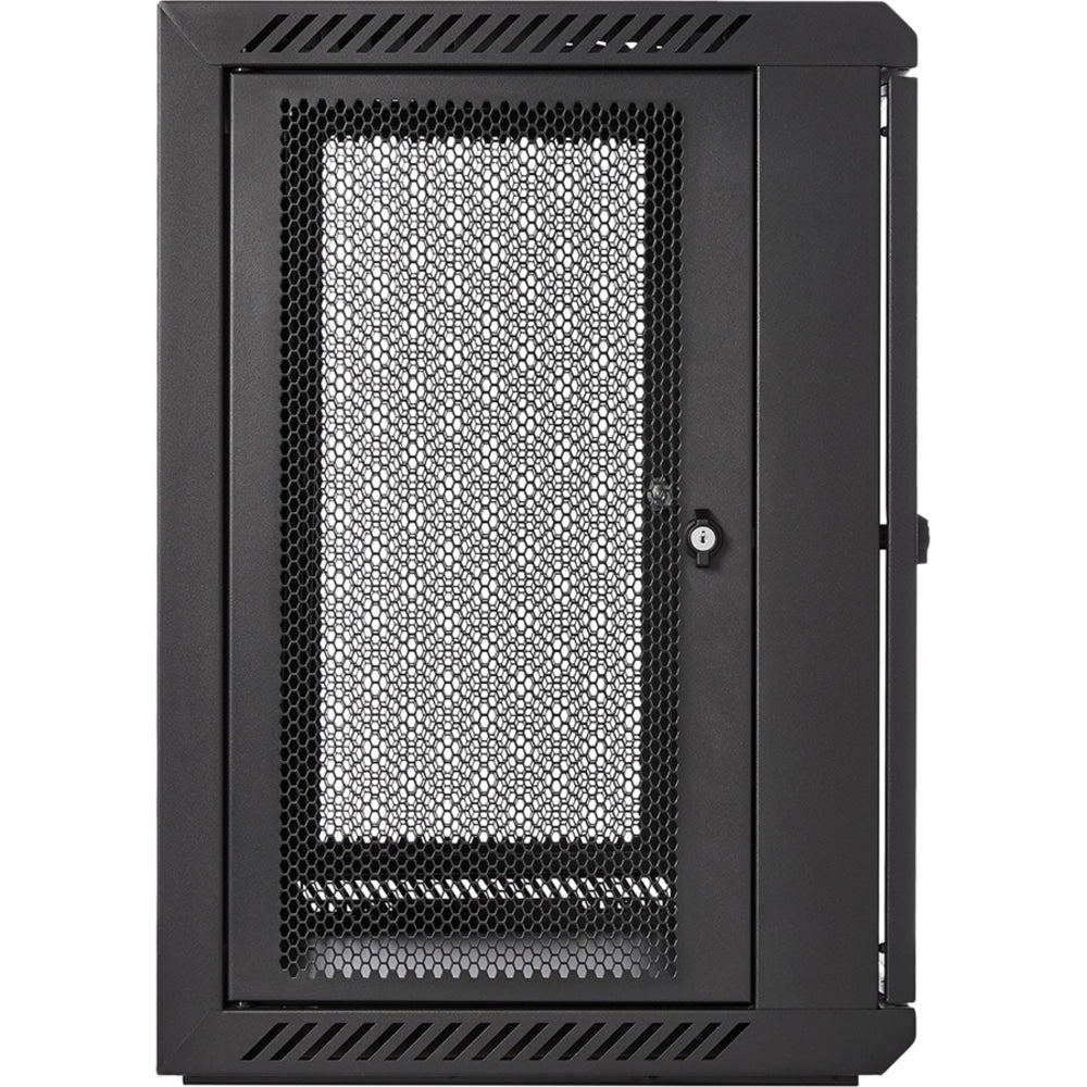 V7 12U Rack Wall Mount Vented Enclosure - For LAN Switch, Patch Panel - 12U Rack Height x 19in Rack Width x 15.35in Rack Depth - Wall Mountable - Black - Cold-rolled Steel (CRS) - 200 lb Maximum Weight Capacity