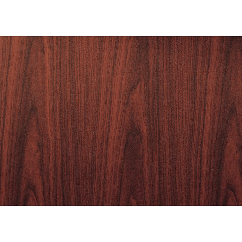 Boss Office Products 47inW Round Wood Conference Table, Mahogany