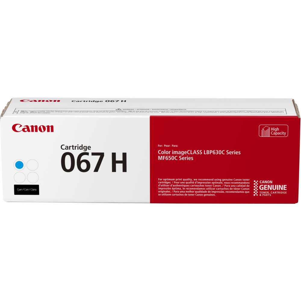 Canon 67 Cyan High Yield Toner Cartridge, 5105C001