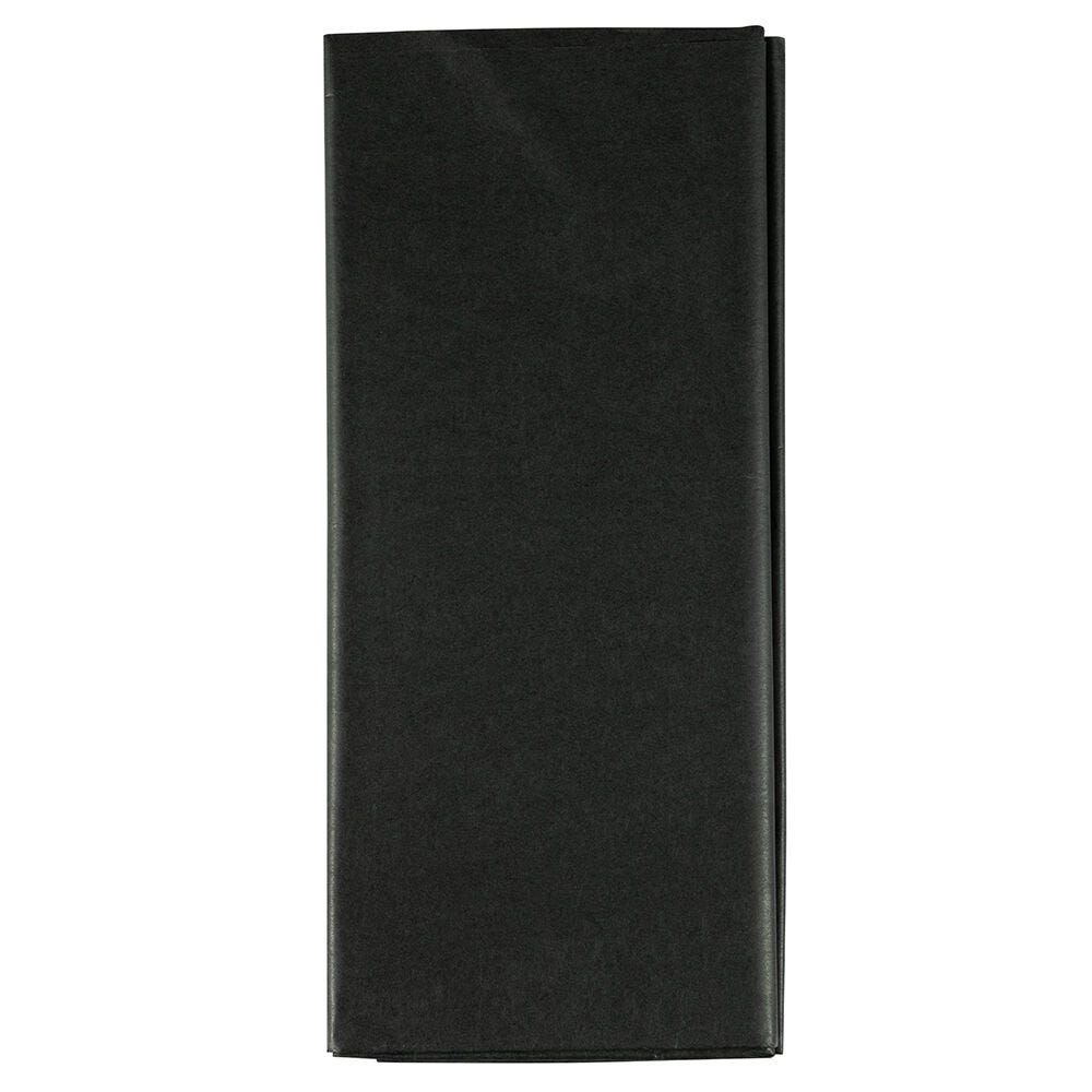 Jam Paper Tissue Paper, 26inH x 20inW x 1/8inD, Black, Pack Of 10 Sheets