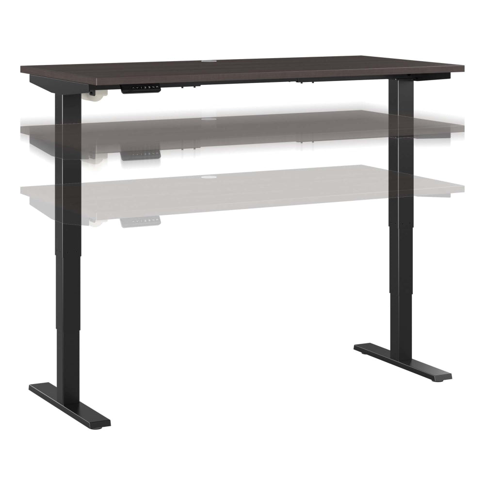 Bush Business Furniture Move 40 Series Electric 60inW x 30inD Electric Height-Adjustable Standing Desk, Storm Gray/Black, Standard Delivery