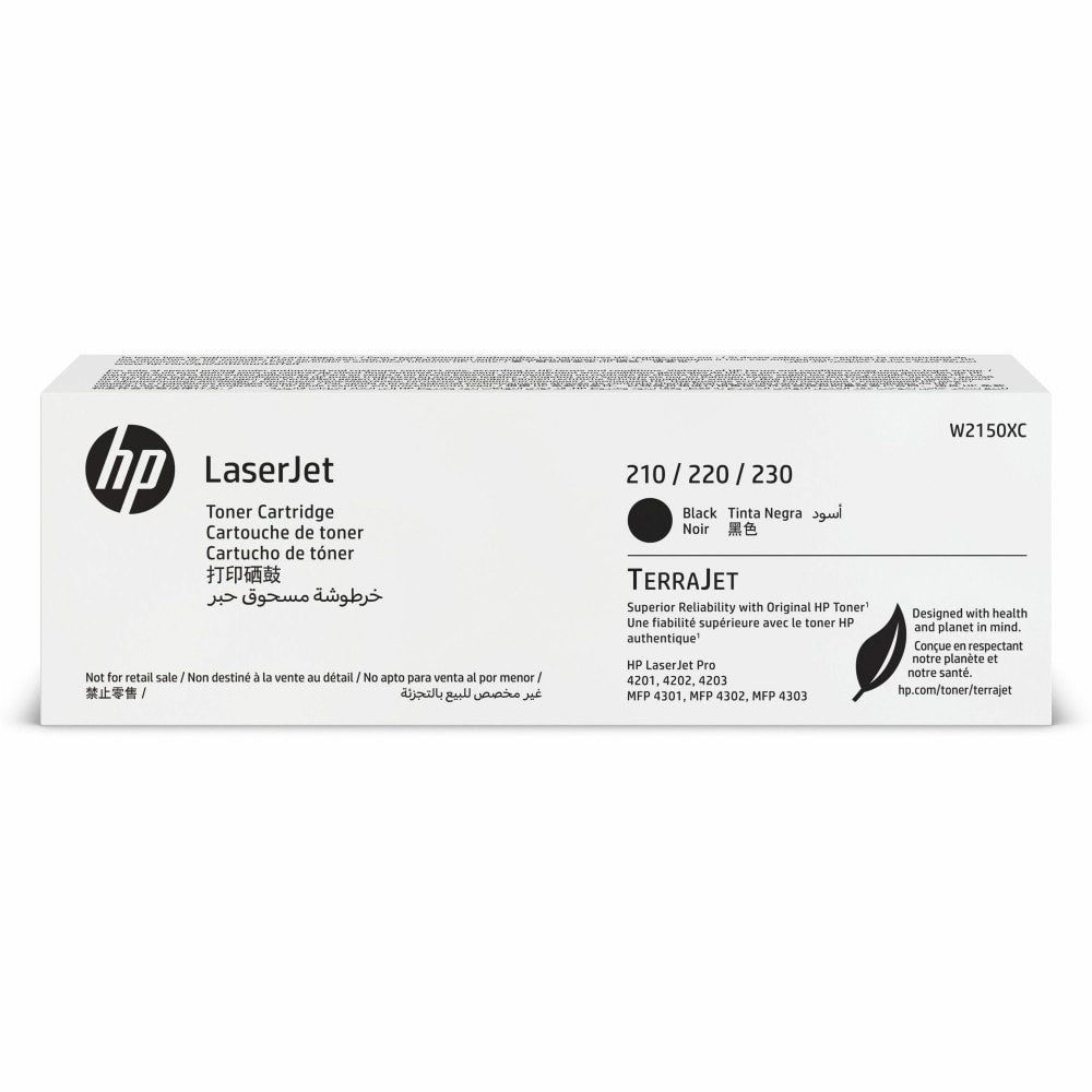 HP 210XC Black High Yield Contractual Toner Cartridge, W2150XC